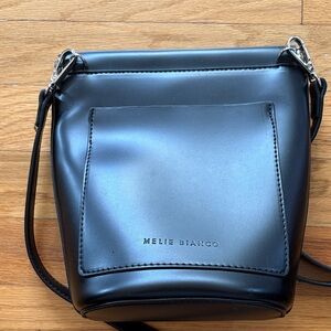 Melie Bianco Sleek Black purse